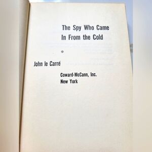 The Spy Who Came In From The Cold   by John le Carre